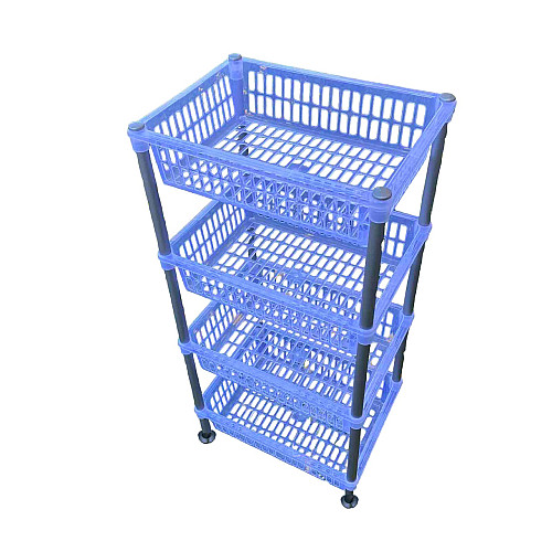 Етажерка пластикова 4 яруси 39,5х30х80 см Bursev 5158 92