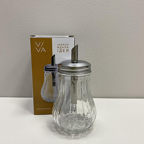 Сахарниця скляна 210 мл Viva Clear 9010B/6870651
