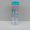 Бутилка для води My Bottle з чохлом 500 мл прозоро-блакитна