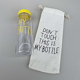 Бутилка для води My Bottle з чохлом 500 мл прозоро-жовта 500-500