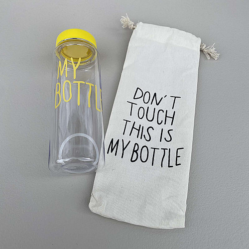 Бутилка для води My Bottle з чохлом 500 мл прозоро-жовта 500-500