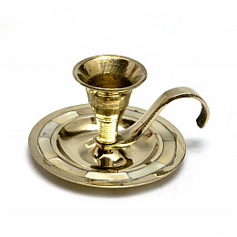 Подсвечник с ручкой Круглый No Brand 7.6х6.9х4.8 см (DN30001A)