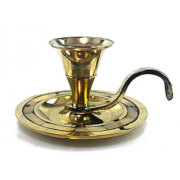 Подсвечник с ручкой Круглый No Brand 7.6х6.9х4.8 см (DN30001A)