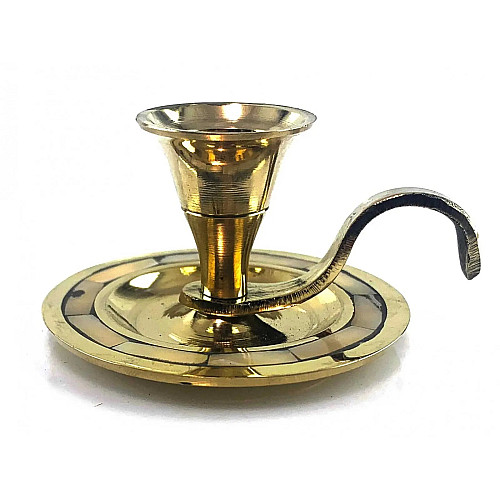 Подсвечник с ручкой Круглый No Brand 7.6х6.9х4.8 см (DN30001A)