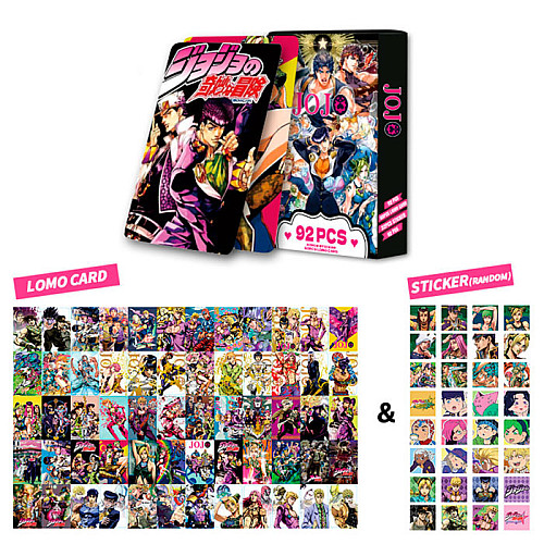 Набір карток Bioworld JoJo's Bizarre Adventure Ломо 92 шт Різнокольоровий (26147)