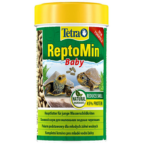 Сухой корм для маленьких водоплавающих черепах Tetra ReptoMin Baby в палочках 100 мл (140158)