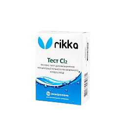 Тест для измерения хлора Rikka Cl2 50 измерений (Т-112)