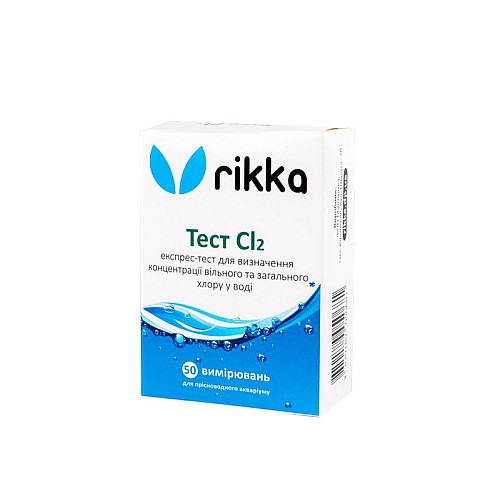Тест для измерения хлора Rikka Cl2 50 измерений (Т-112)