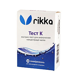 Тест для определения концентрации калия в аквариумной воде Rikka K 50 измерений (T-115)