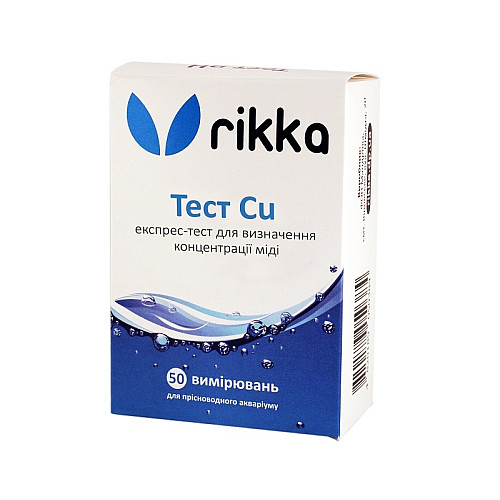 Тест для определения концентрации меди в воде Rikka Cu 50 измерений (T-114)