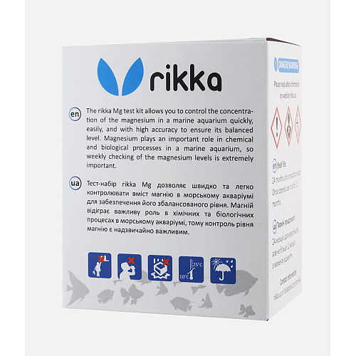 Тест для морской воды Rikka Mg на магний в аквариуме 50 измерений (TK-108)