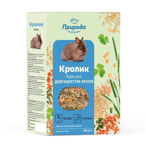 Корм для кроликов Природа Кролик Биотин для кожи и шерсти 500 г (PR241074)