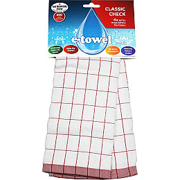 Полотенце E-cloth Classic Check Red (2300)