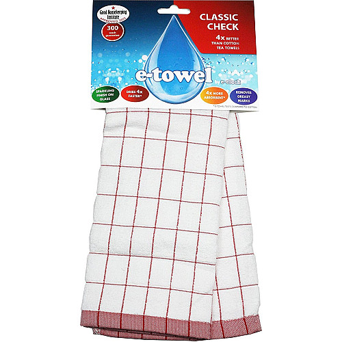 Полотенце E-cloth Classic Check Red (2300)