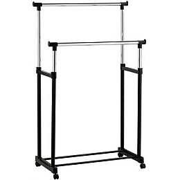 Вешалка для одежды напольная двойная телескопическая Double-Pole Clothes-horse (55500996)