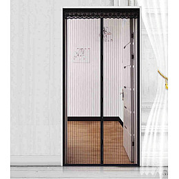 Антимоскітна сітка з магнітами SUNROZ Magic Mesh 100x210 см Чорний (SUN3850)