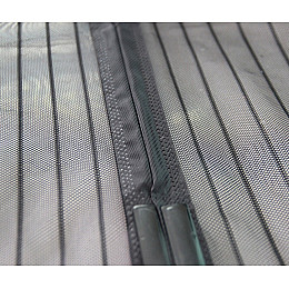 Антимоскитная сетка с магнитами SUNROZ Magic Mesh 100x210 см Черный (SUN3850)