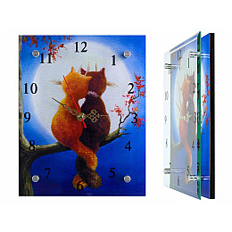Часы настенные Montre Просто Любовь 20х25х5 см Стекло Тихий ход (18442)