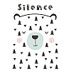 Постер в рамке Silence Posters 30 х 40 см (sd124122)