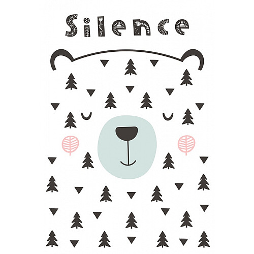 Постер в рамке Silence Posters 30 х 40 см (sd124122)