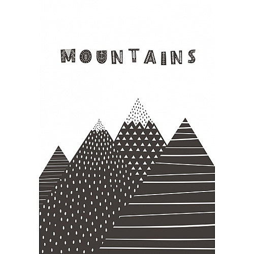 Постер в рамке Mountains Posters 30 х 40 см (sd124123)