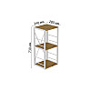 Этажерка Ferrum-decor Конект 73x34x28 см Дуб Артизан (XK00261)