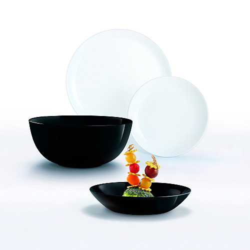 Сервиз LUMINARC DIWALI BLACK & WHITE, 19 предметов (6471668)