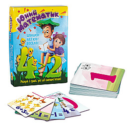 Учебные карточки Strateg Юный математик укр (30760)