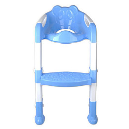 Накладка на унітаз з лесенкою 2 в 1 Baby Assistant DA6813 Голубо-білий