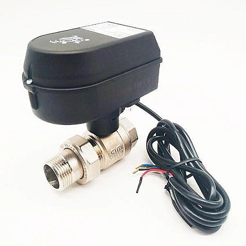 Кран шаровий з електроприводом Honeywell Resideo SPDT 220В ДУ 30 1 1/4" (HAV32)