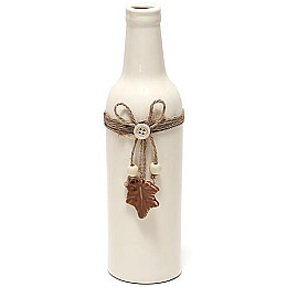 Ваза керамічна настільна Shabby Chic діаметр 8.4 см, висота 26.4 см Bona DP41670