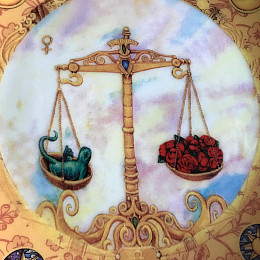 Декоративная тарелка Зодиак Весы 20 см Lefard AL31670