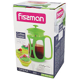 Заварник з пресом френч-прес Mokka 350мл і вимірювальна ложка Fissman DP39820