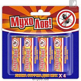 Липка стрічка від мух МухоЛов 4 шт