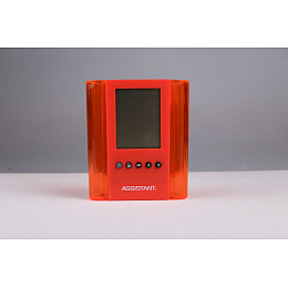 Настольные часы с будильником Assistant AH01050 red контейнер для ручек 2, 8'' Красный