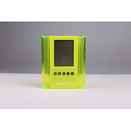 Настольные часы с будильником Assistant AH01050  yellow контейнер для ручек 2, 8'' Желтый