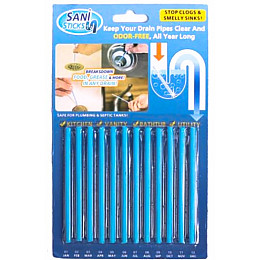 Набір паличок для усунення засорів у трубах Sani Sticks 12 шт