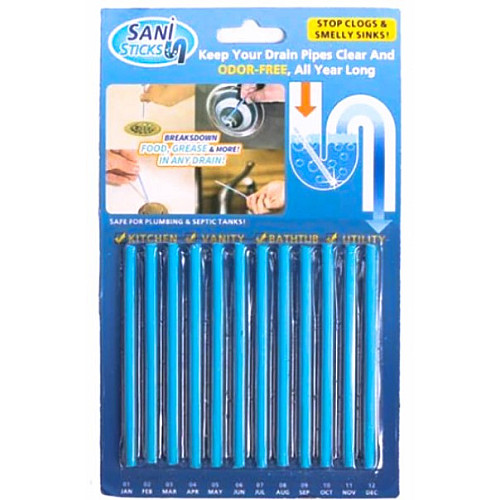 Набір паличок для усунення засорів у трубах Sani Sticks 12 шт