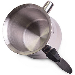 Молоковарка 1л зі свистком та сталевою кришкою Kamille DP37001