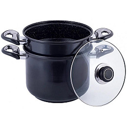 Пароварка Andrews 1-уровнева діаметр 26см 8л вуглецева сталь Kamille DP37015