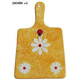 Підставка під гаряче Дощечка кольорова МІКС 24х15 см кераміка Bona DP41617