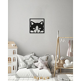 Декоративне панно Декор Карпати на стіну Кот pn224 34х34 см