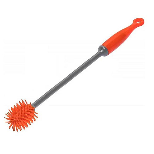 Ершик для мытья бутылок Maestro MR-1163 3.5х3.5х30 см оранжевый