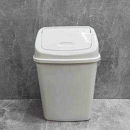 Ведро для сміття Алеана 10 л біла рожа 122063