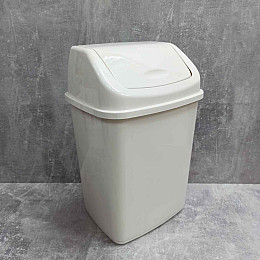 Ведро для сміття Алеана 10 л біла рожа 122063