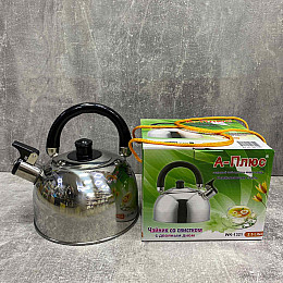 Чайник из нержавеющей стали 2,5 л A-Plus 1321
