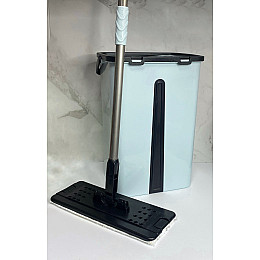 Швабра с ведром 12 л Zambak Plastik ZB-300-1 мятного цвета