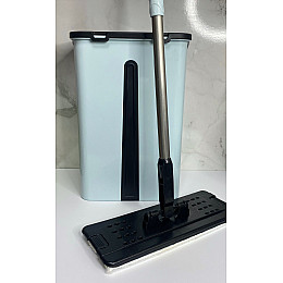 Швабра с ведром 12 л Zambak Plastik ZB-300-1 мятного цвета