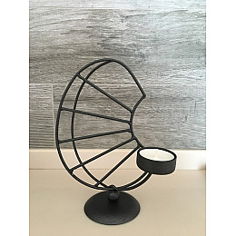 Подсвечник-сувенир Adore Décor Писанка 20х15 Черный