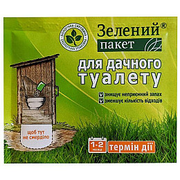 Середство для дачних туалетів "Зелений пакет" 20шт. х 30 гр Доктор Робік